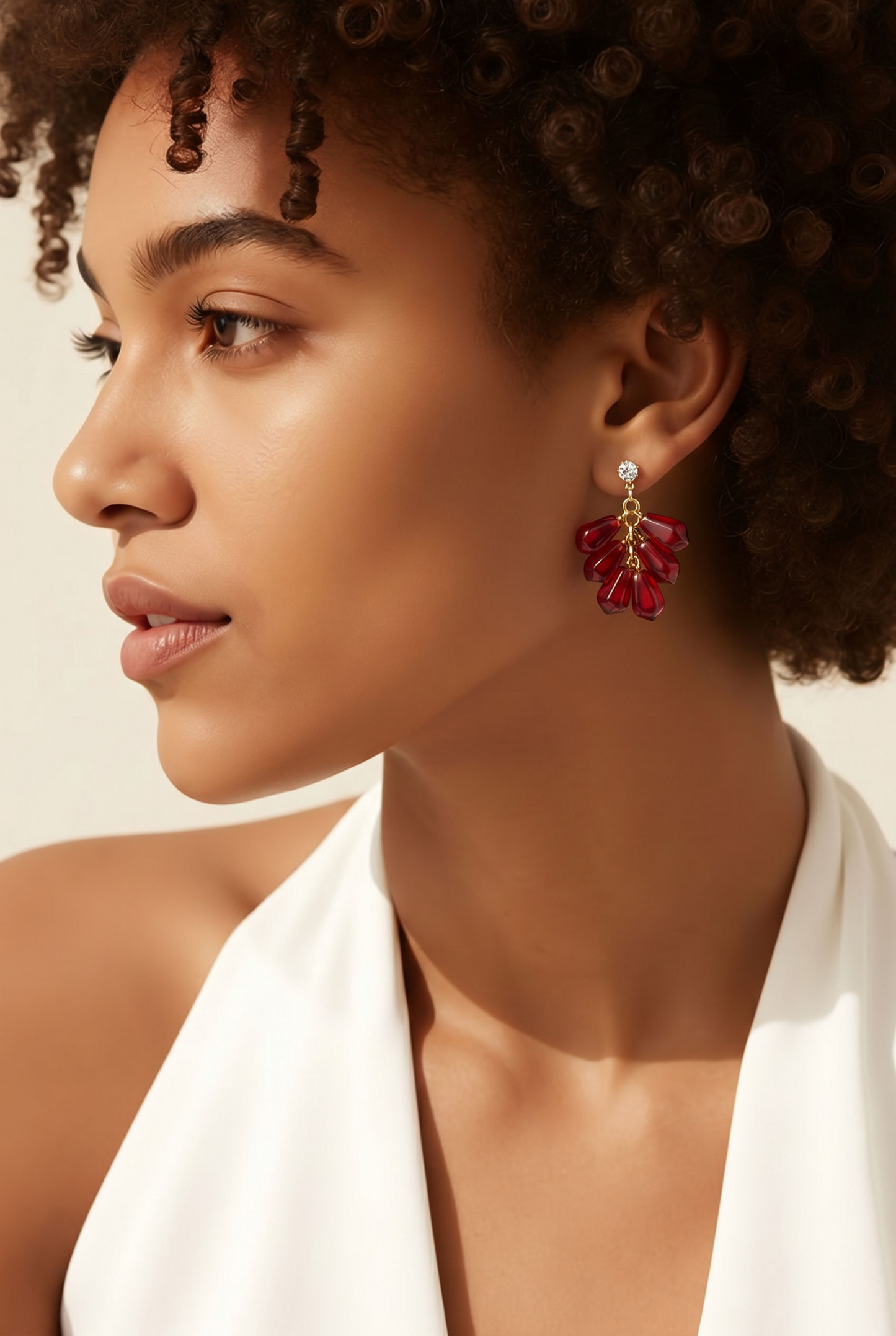 Pomegranate Cascade Earrings