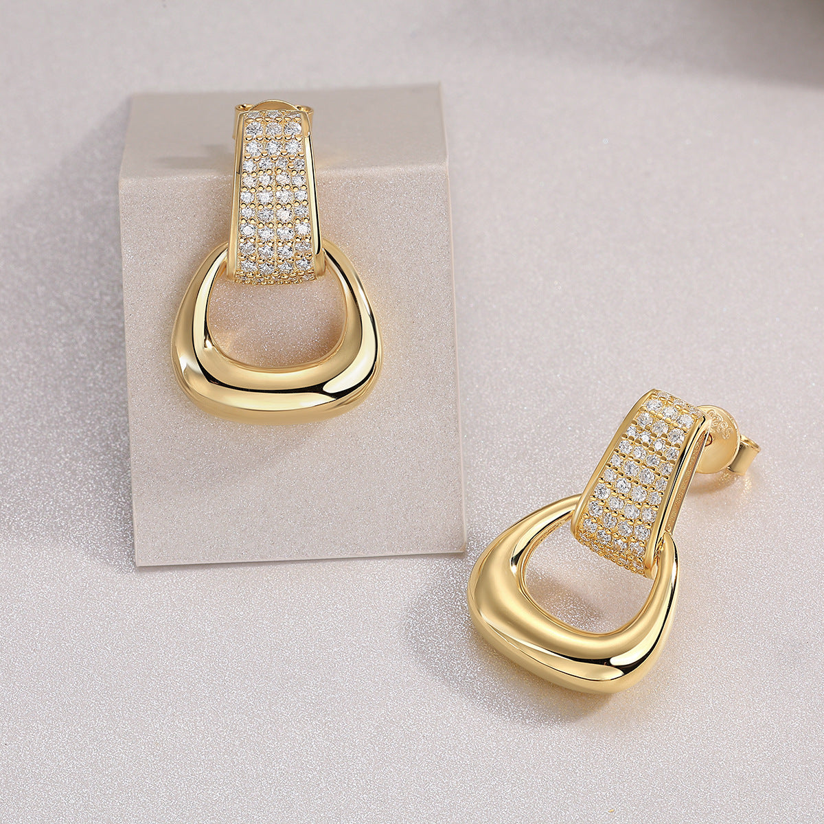 Celeste Moissanite Drop Earrings