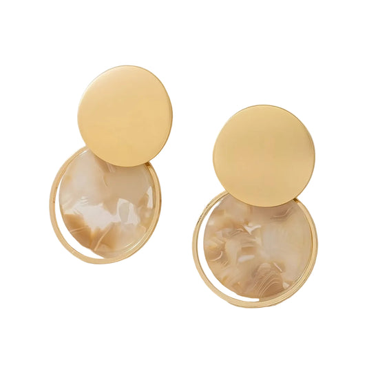 Marble Glow Statement Earrings
