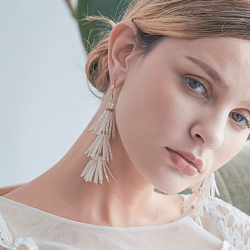 Evening Statement Tassel Earrings