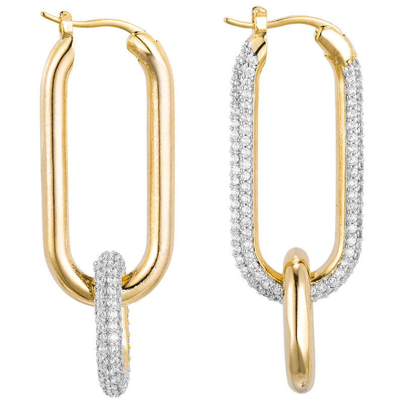 Stella Geometric Hoop Earrings