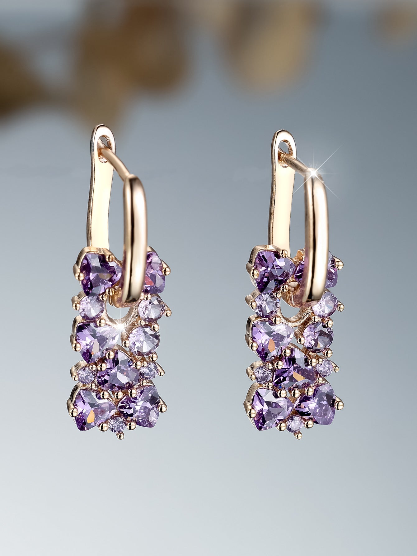 Elara Crystal Drop Earrings