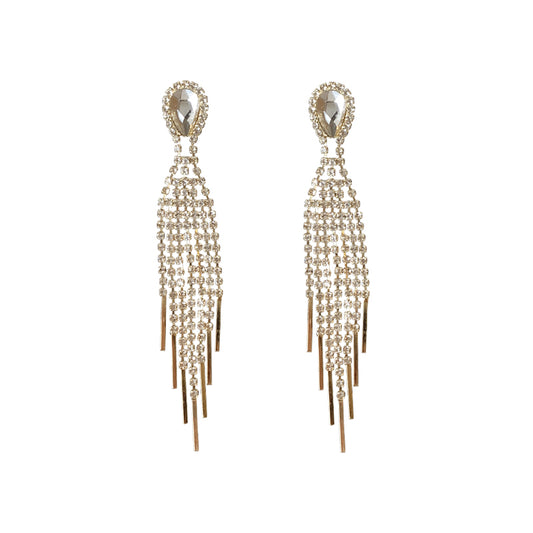 Celestia Crystal Tassel Earrings