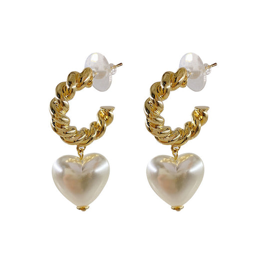 Amara Heart Drop Earrings