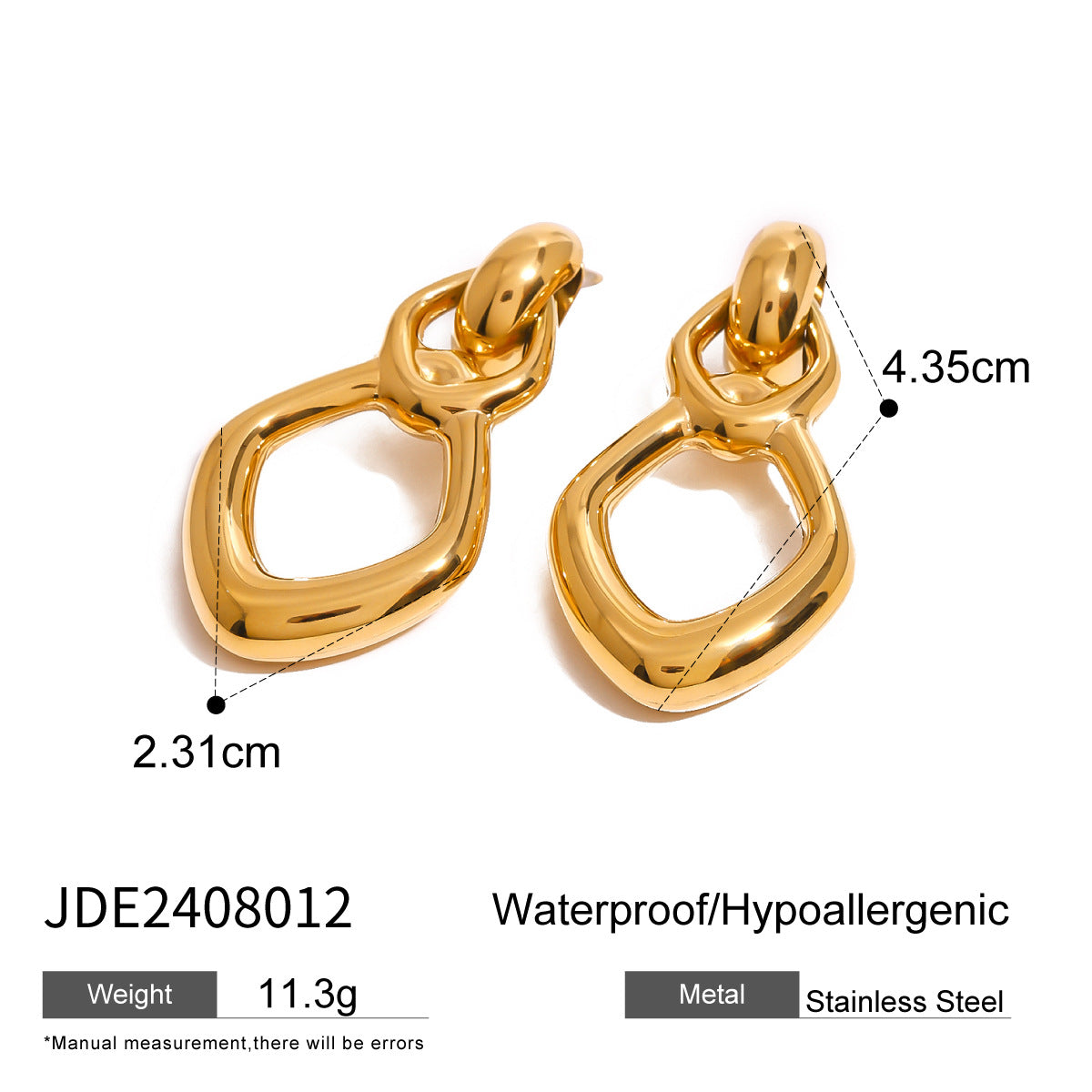 Aurielle Geometric Drop Earrings