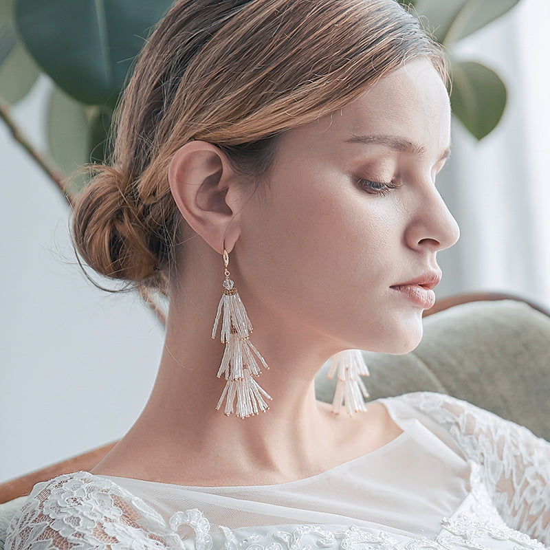 Evening Statement Tassel Earrings