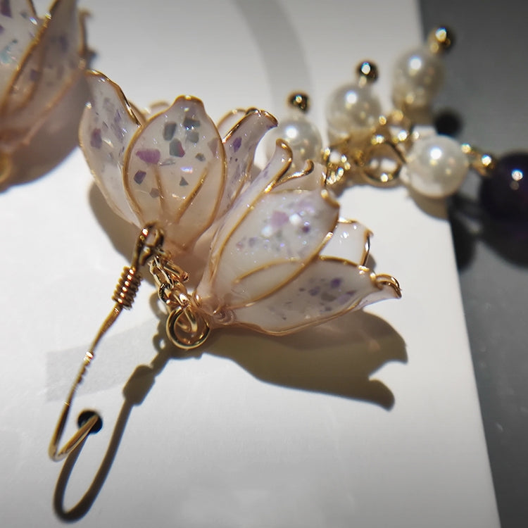 Lily of the Valley Flower Drop Earrings